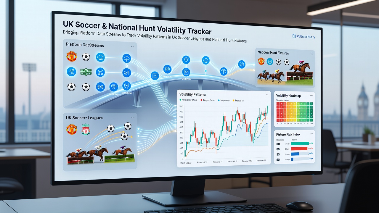 Chart showing volatility tracking for National Hunt races alongside soccer data streams
