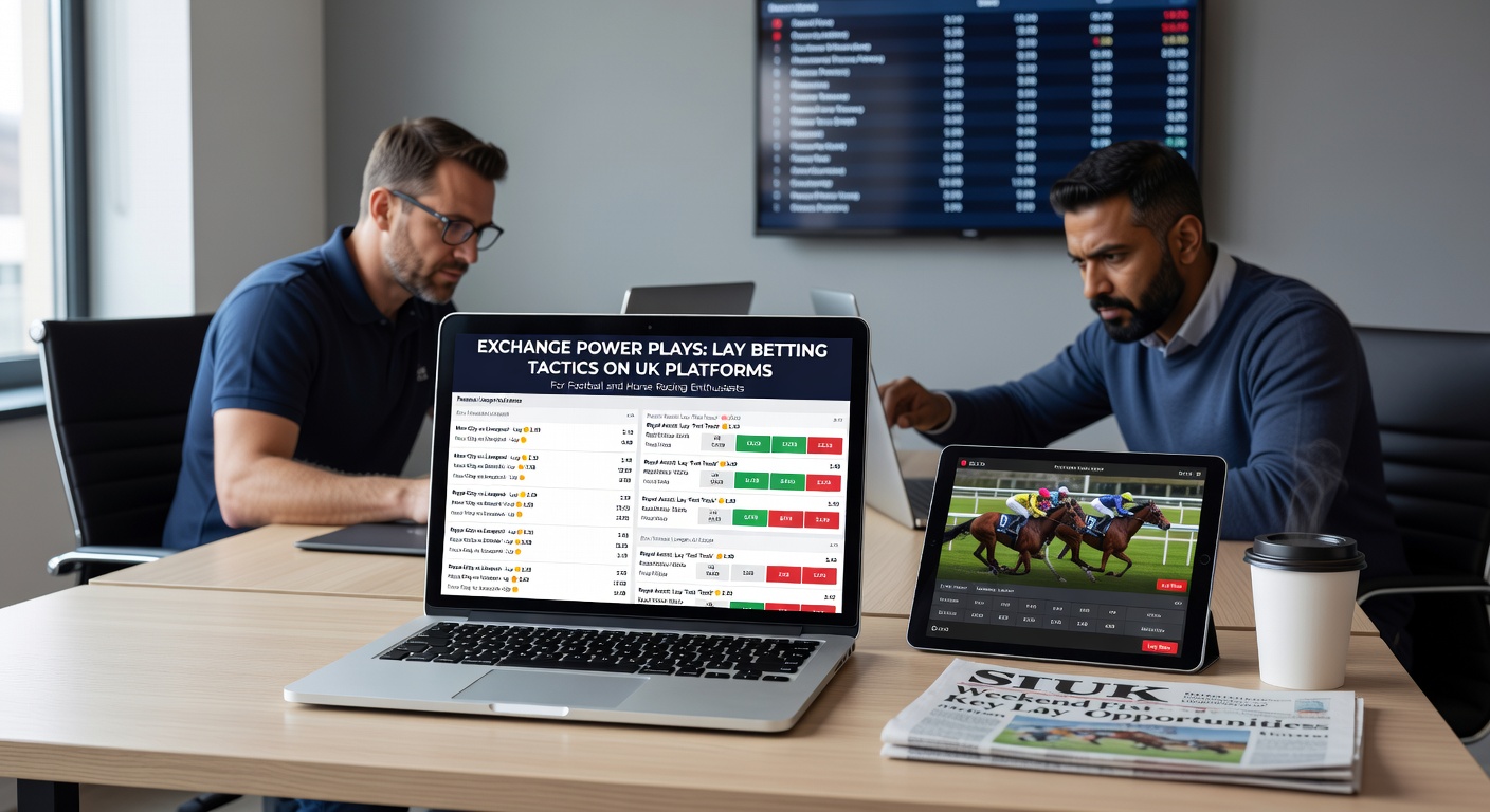 Screenshot of a Betfair Exchange market during a live horse race, highlighting lay bets on the market leader with drifting odds and matched volume bars