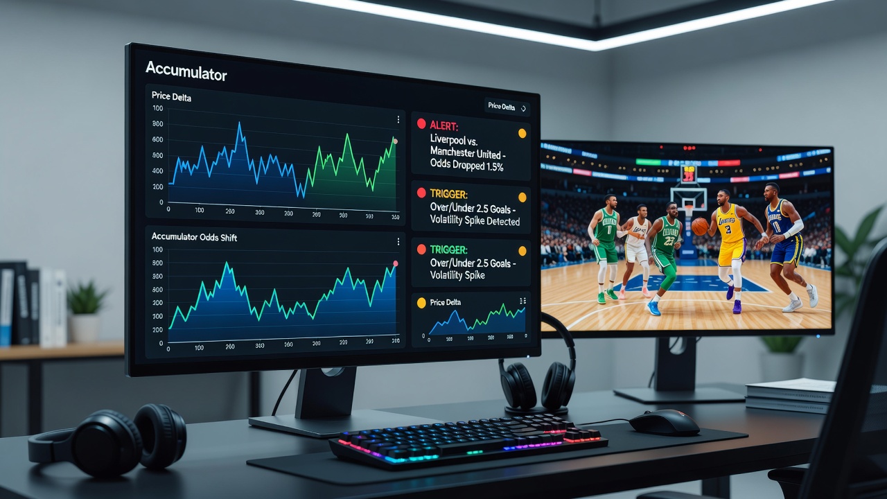 Mobile interface showing synchronized alerts for tennis set odds alongside horse racing and football accumulator updates