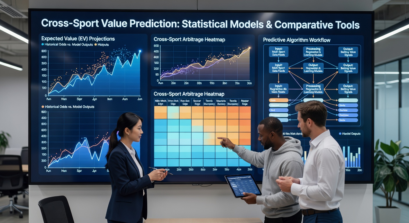 Statistical models analyzing cross-sport betting data on multiple screens