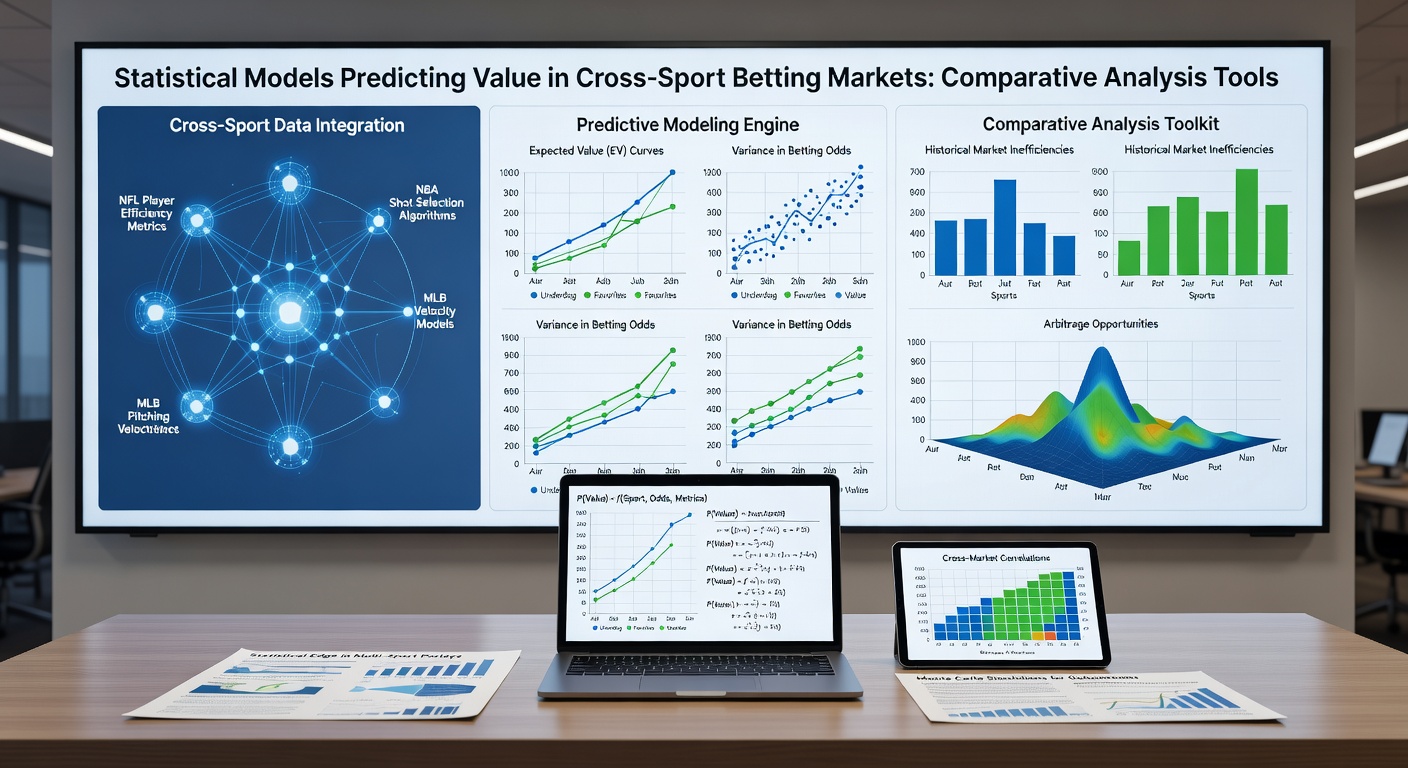Comparative analysis dashboard showing statistical overlays for football, tennis and racing markets