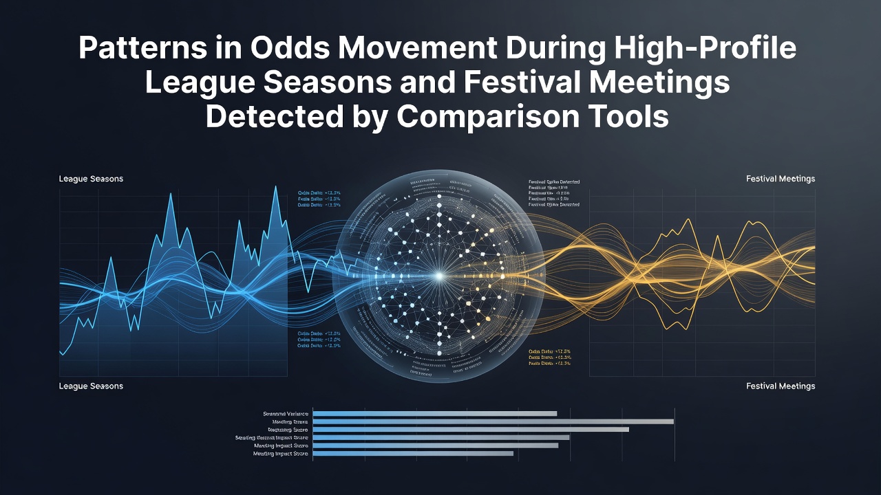 Comparison tools tracking live odds shifts across major football leagues and horse racing festivals