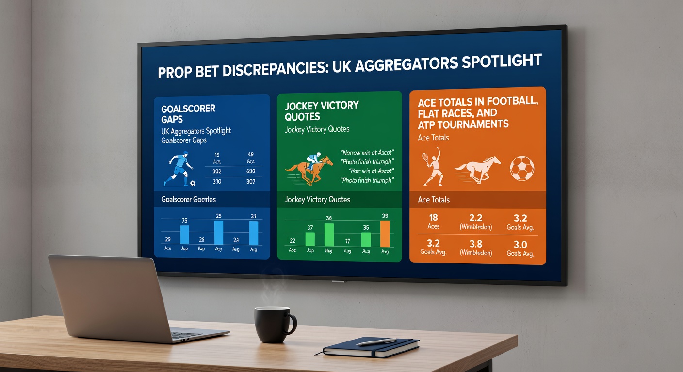 UK odds aggregator dashboard highlighting prop bet odds discrepancies across multiple bookmakers for a football goalscorer market