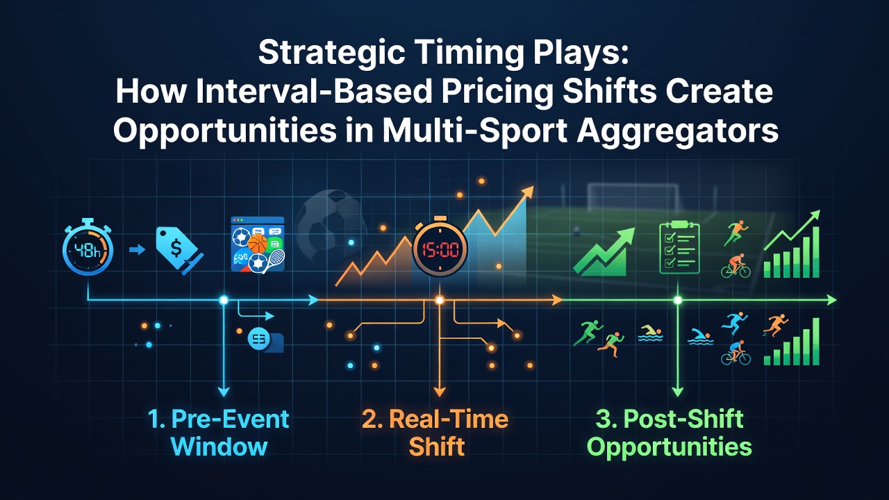 Multi-sport odds aggregator dashboard showing interval pricing updates across football, tennis and horse racing markets