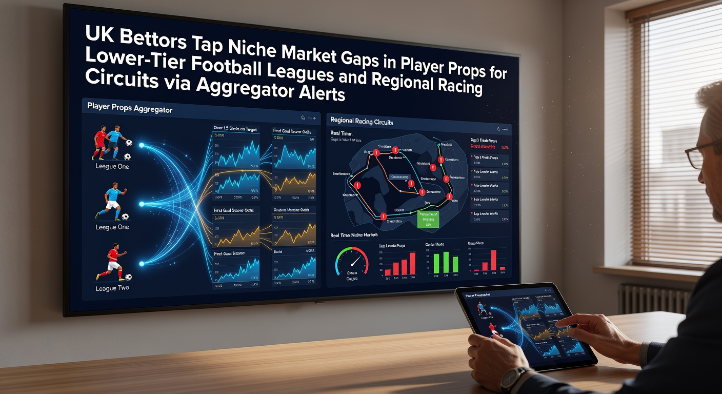 UK bettors reviewing aggregator alerts on player props for lower-tier football and regional racing