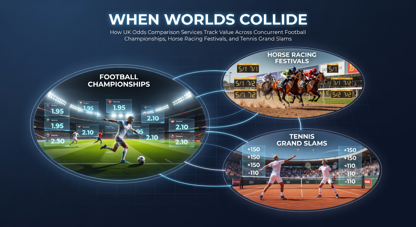 UK odds comparison platforms monitoring live data feeds from football leagues, horse racing festivals, and tennis tournaments simultaneously